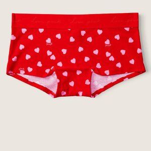 Hearts VS PINK LOGO Boyshort Underwear Valentine's Day Holiday Panties Heart NWT